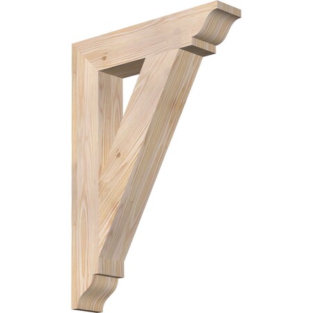 Ekena Millwork Traditional Traditional Smooth Bracket, Douglas Fir, 3 1/2"W x 18"D x 26"H BKT04X18X26TRA01SDF